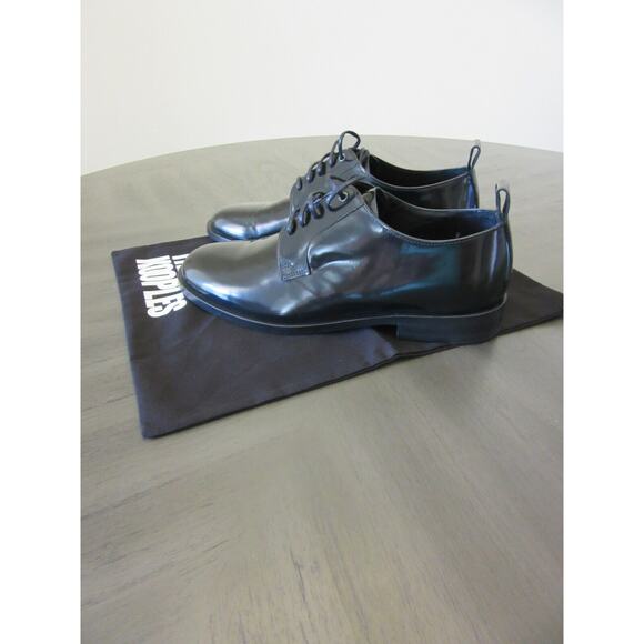 The Kooples Black Men\'s Leather Derbies Size 6 Oxford Lace Career Shoes main image 5